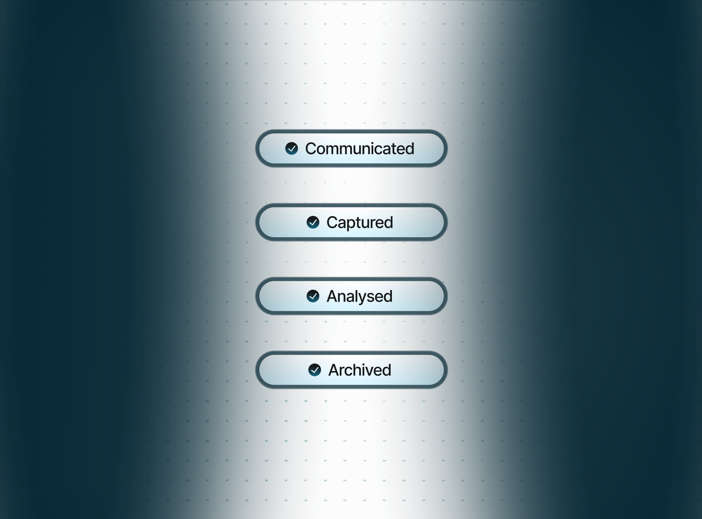 Recording with a complete audit trail